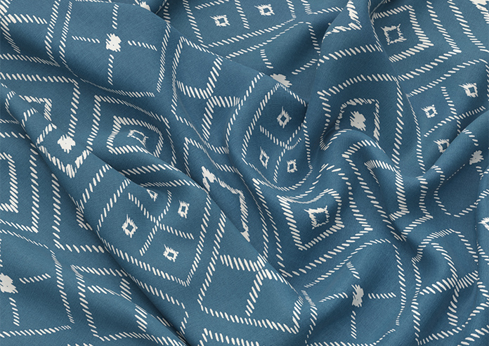 Newquay, Cerulean - Motorised Roman Blind - Image 4